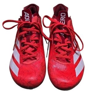 Adidas Cleats Adizero Electric II Football Cleat Red White Men's Size 9